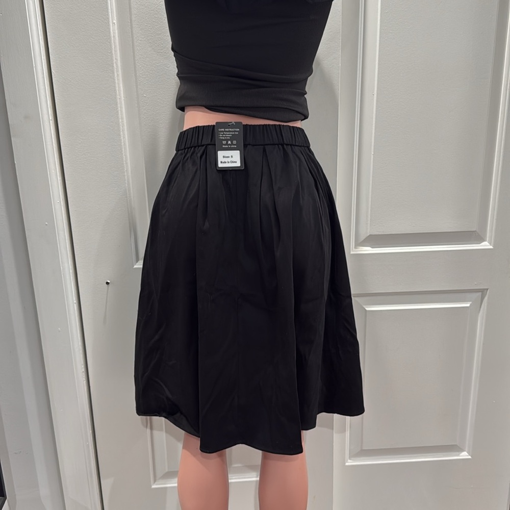 NWT Black High Waist A-Line‎ Skirt - Picture 11 of 11
